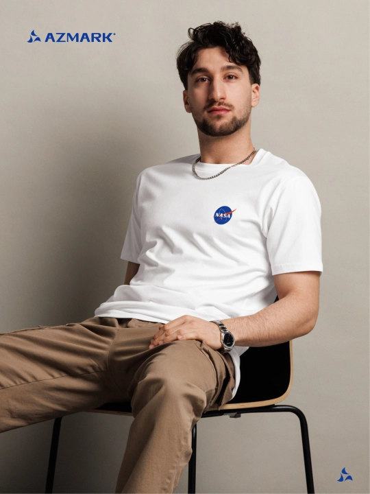 Футболка с принтом Azmark Cosmos Collections, унисекс