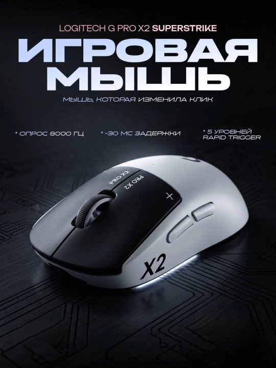 Игровая мышь Logitech G pro X 2 Superstrike - 