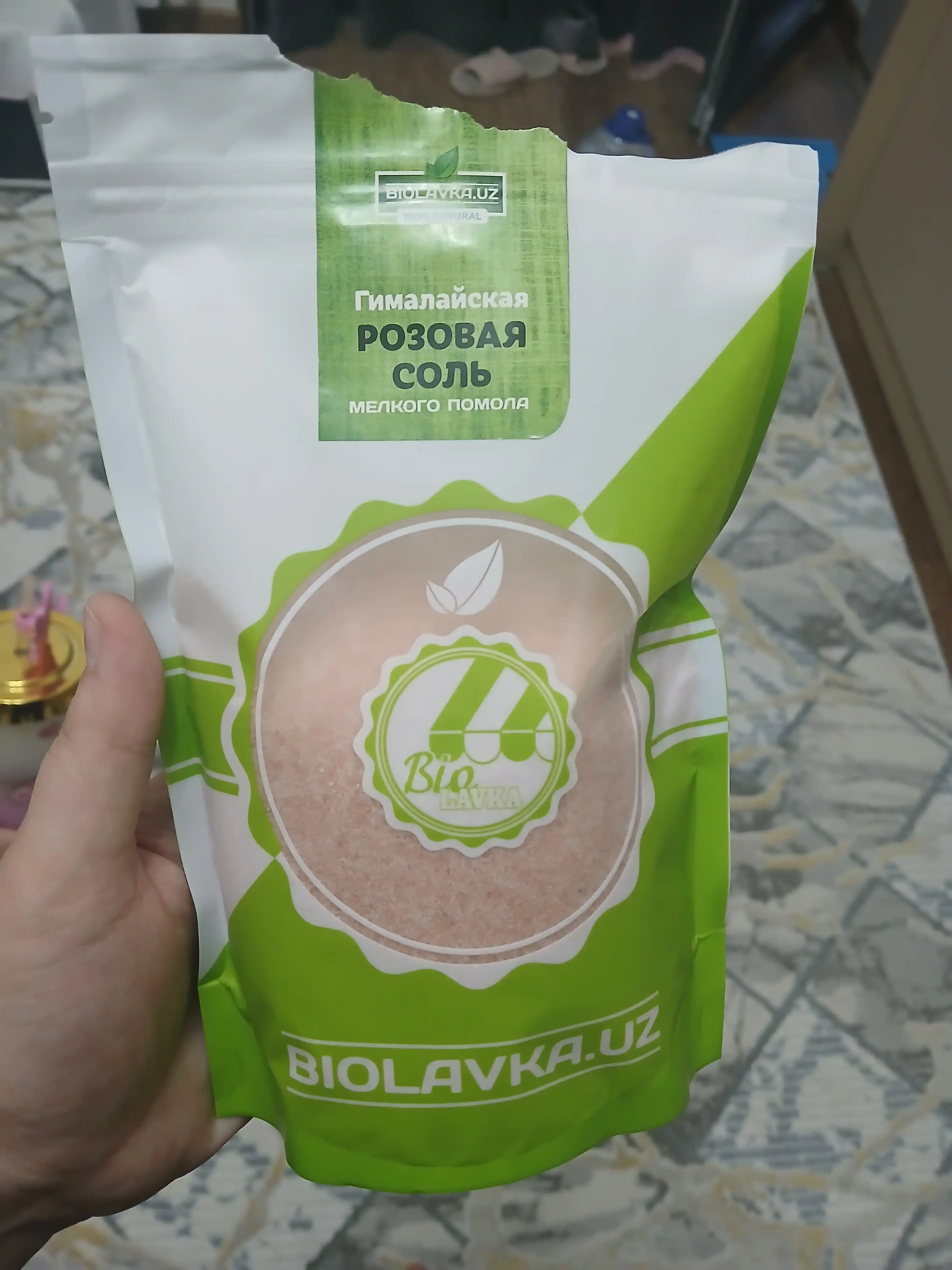 Himoloy pushti rangli tuzi Biolavka, 700 gr