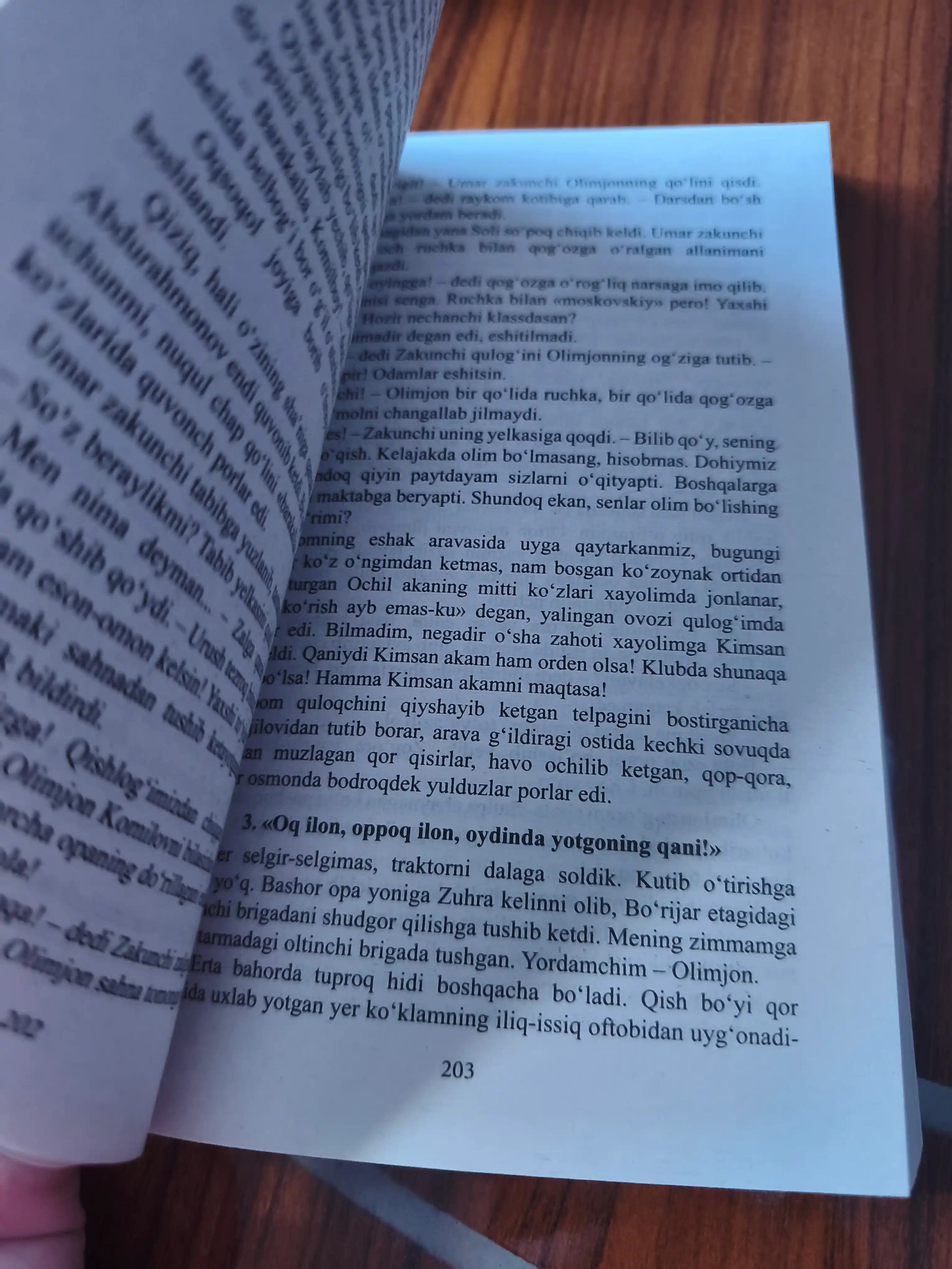 Ikki eshik orasi, Tushda kechgan umrlar — O‘tkir Hoshimov romanlari