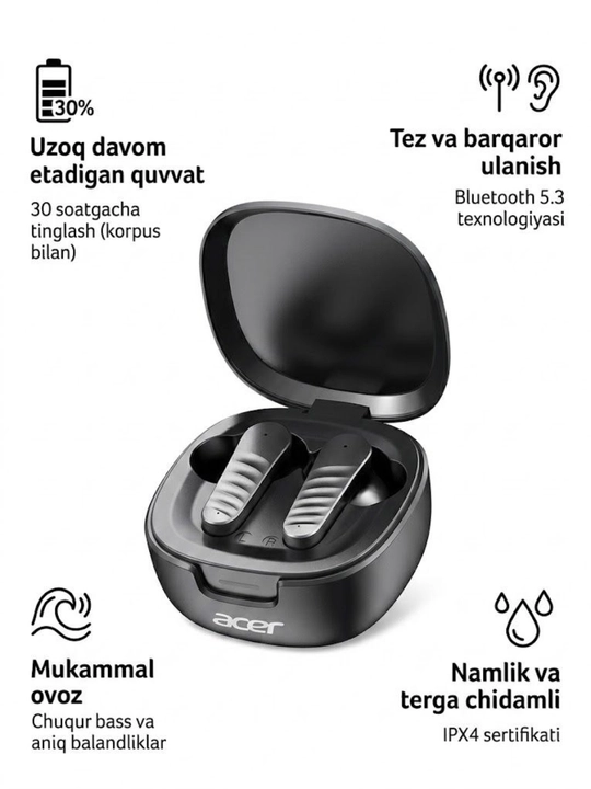 TWS, 5.4 chipli ENC shovqindan holi qiluvchi simsiz quloqchinlari