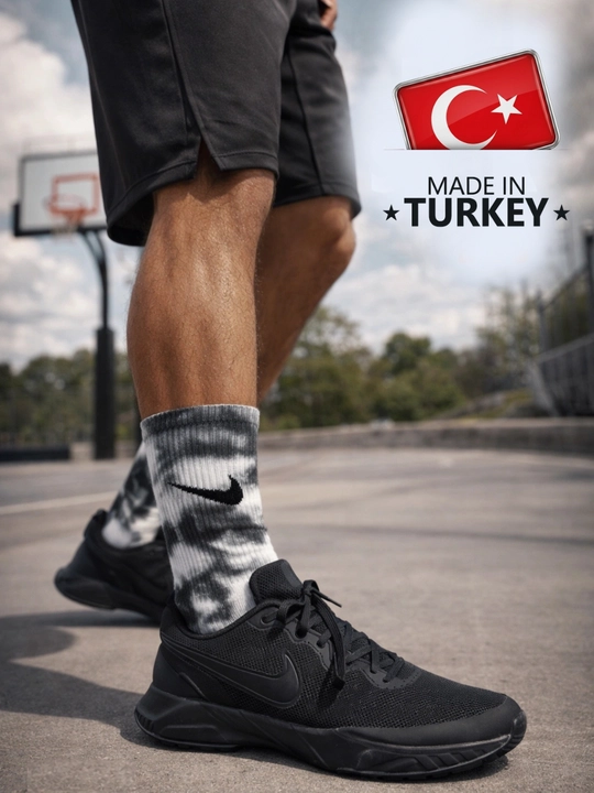 Turkiyaning sifatli rangli Nike paypoqlari, baland bo‘yli, unisekss