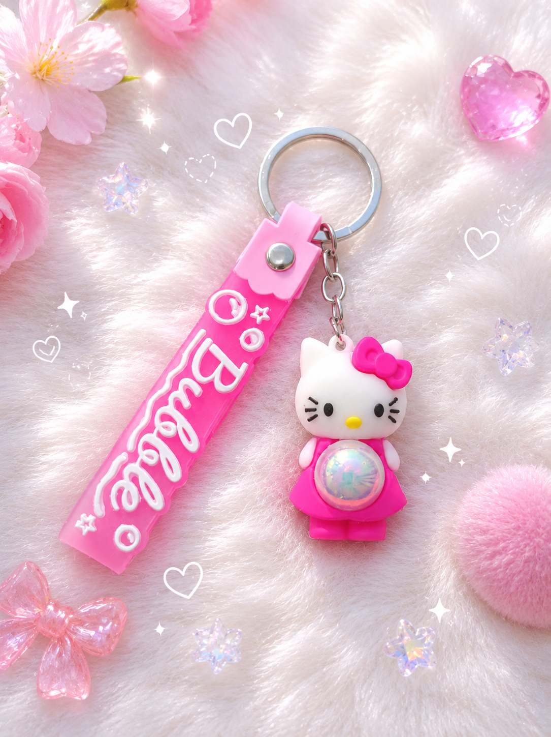 Bubble Kawaii kalit ilgichi – kalit, sumka va ryukzak uchun yoqimli dekorativ brelok