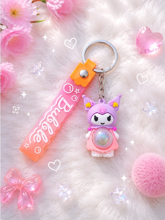 Bubble Kawaii kalit ilgichi – kalit, sumka va ryukzak uchun yoqimli dekorativ brelok