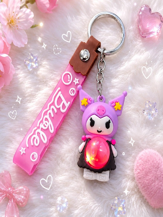 Милый брелок Bubble Kawaii с подвеской персонажа и шариком для ключей, сумки и рюкзака