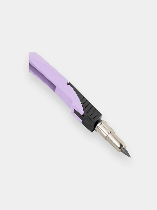 BRAUBERG "ULTRA" gotovalnya, 4 pr.: sirkul 135 mm, zapas grifel, nasadka, lavanda, 210823
