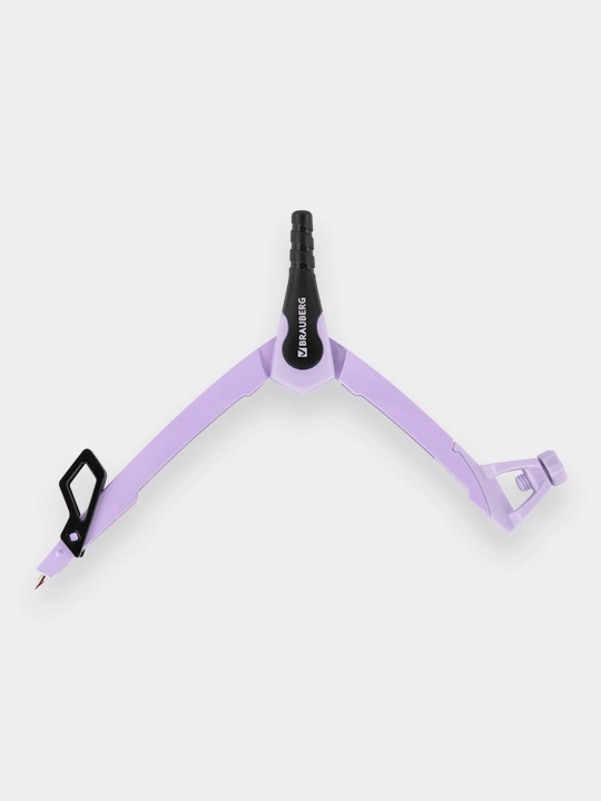 BRAUBERG "ULTRA" gotovalnya, 4 pr.: sirkul 135 mm, zapas grifel, nasadka, lavanda, 210823