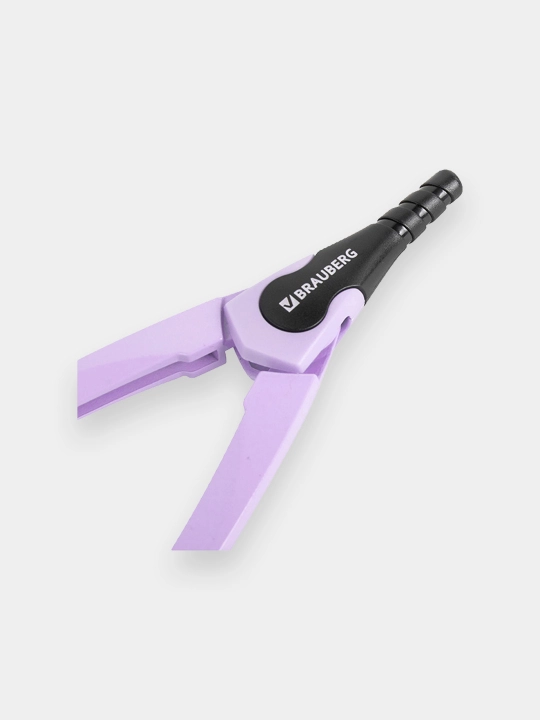 BRAUBERG "ULTRA" gotovalnya, 4 pr.: sirkul 135 mm, zapas grifel, nasadka, lavanda, 210823