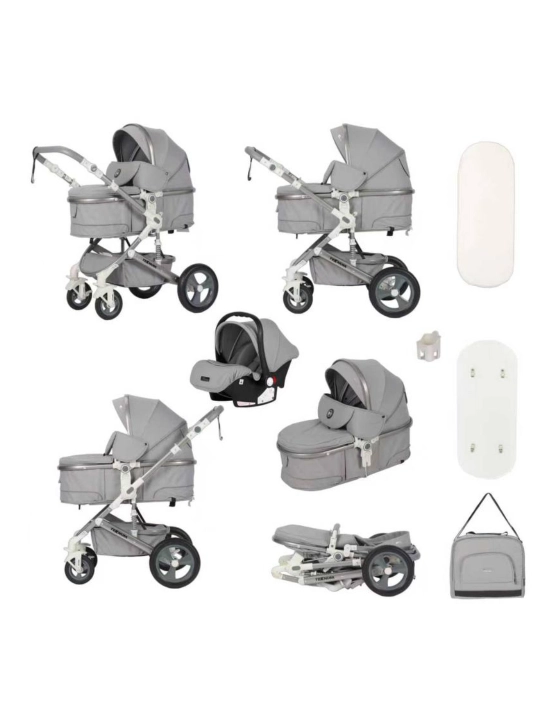 Коляска детская Teknum 531HX+C 3 в 1 с автолюлькой, сумкой и аксессуарами