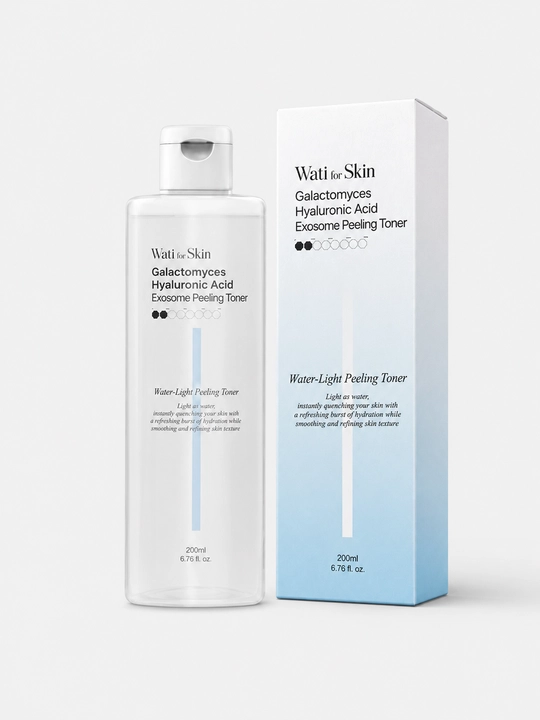 Wati for Skin Galactomyces Hyaluronic Acid Exosome тоник-пилинг для лица, 200 мл