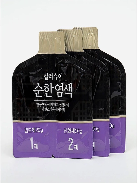 Colorsure Gentle Hair Color Black — Корейская краска для волос Черный, на 3 применения
