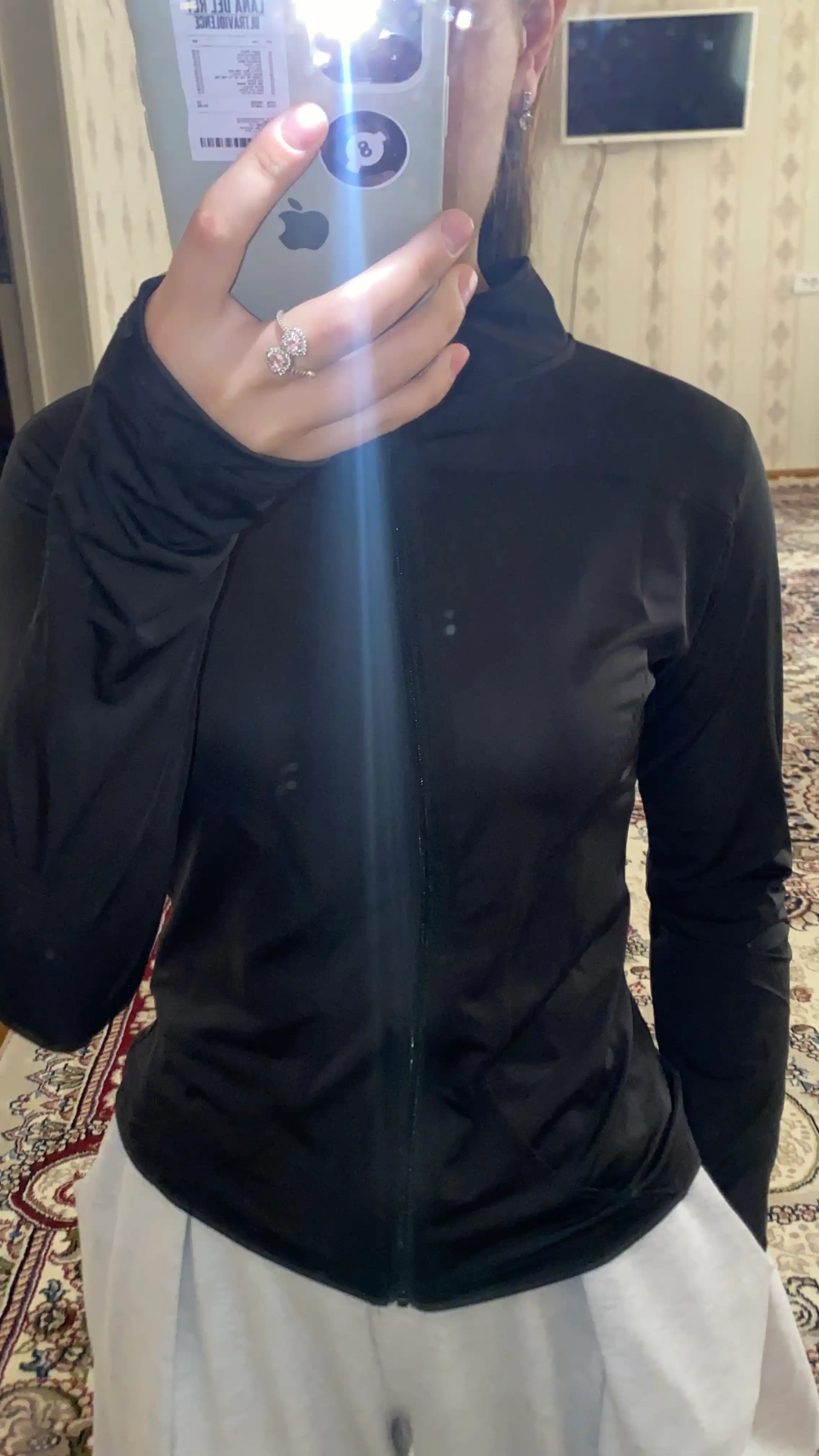 Yengil ayollar rashgardi Sport va fitnes uchun longsliv yengil mato uzun yengli termo top