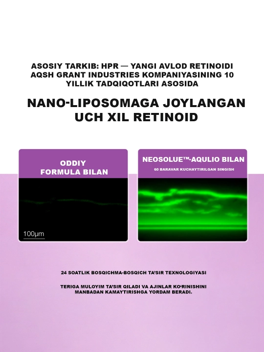 SKINEVER 3A Retinol PDRN yuz zardobi: peptidlar va kollagenli qarishga qarshi
