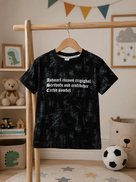 2-5 yoshli o‘g‘il bolalar uchun futbolka, 100% paxta, yengil va nafas oladigan - 