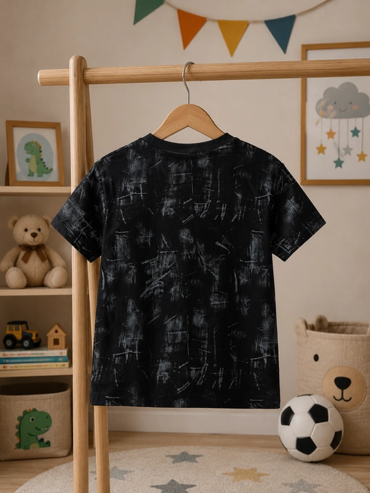 2-5 yoshli o‘g‘il bolalar uchun futbolka, 100% paxta, yengil va nafas oladigan