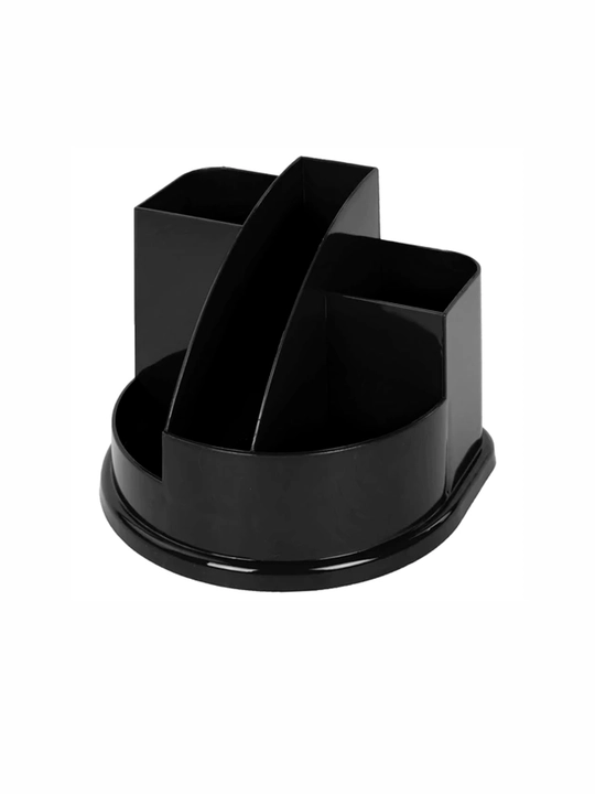 BRAUBERG tashkilotchi tagligi, 5 ta bo‘lim, 132x122x108 mm, qora, 238096 - 