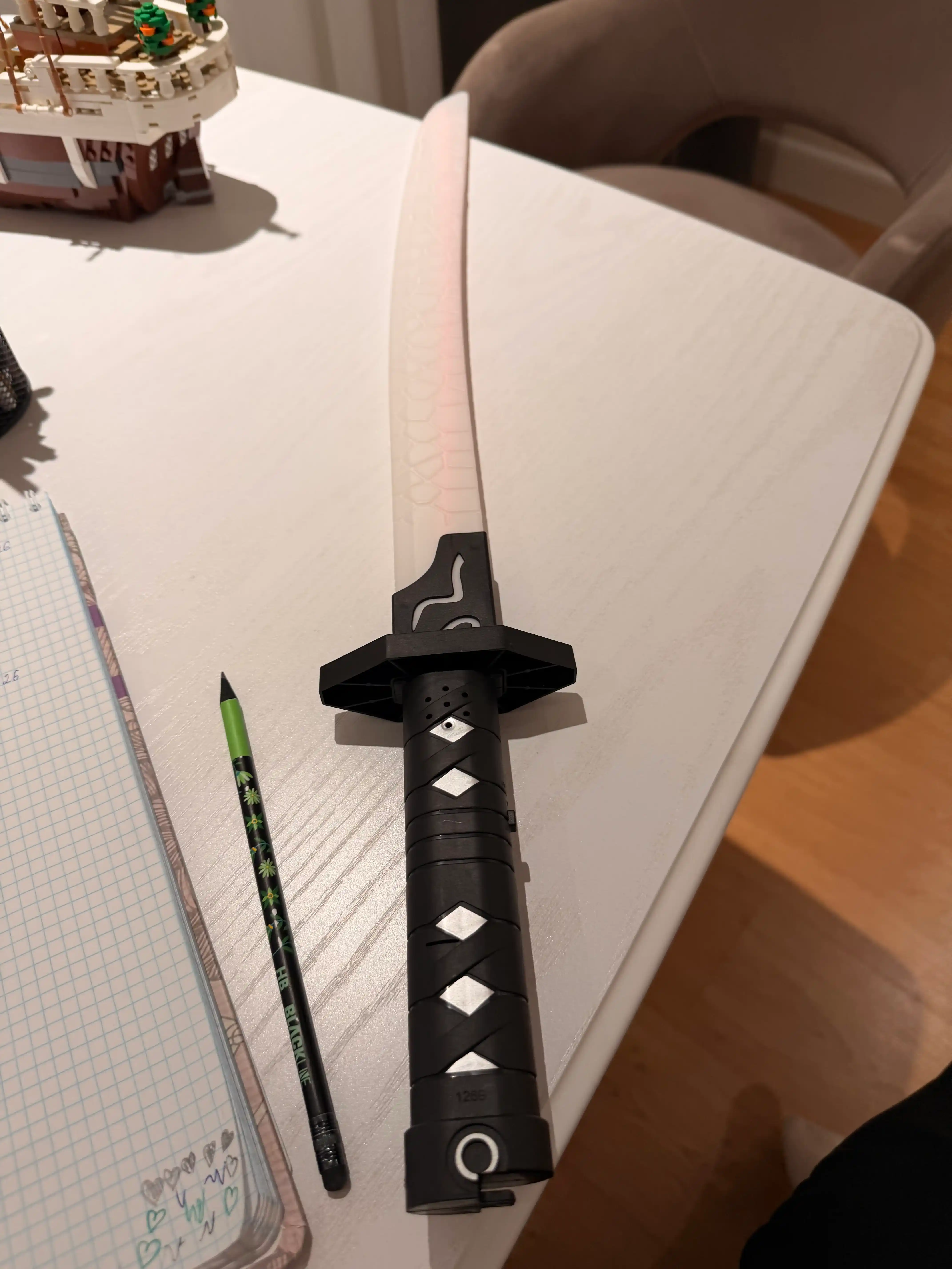 Yonadigan qilich samuray, bolalar uchun katana, qilichlar, Minecraft uchun o'yinchoq