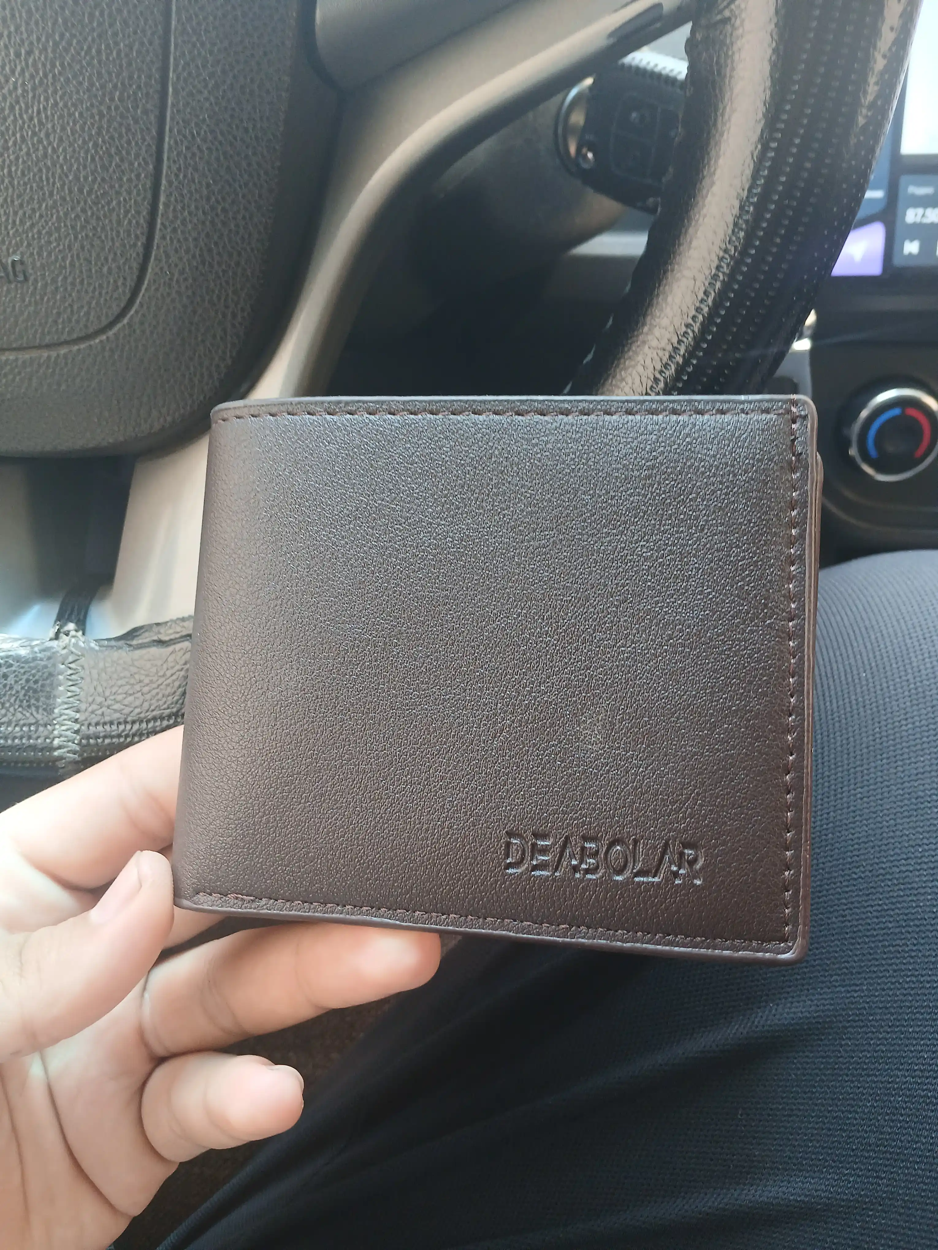 Erkaklar hamyoni, portmone, eko charm, o'lcham 12 * 10 sm