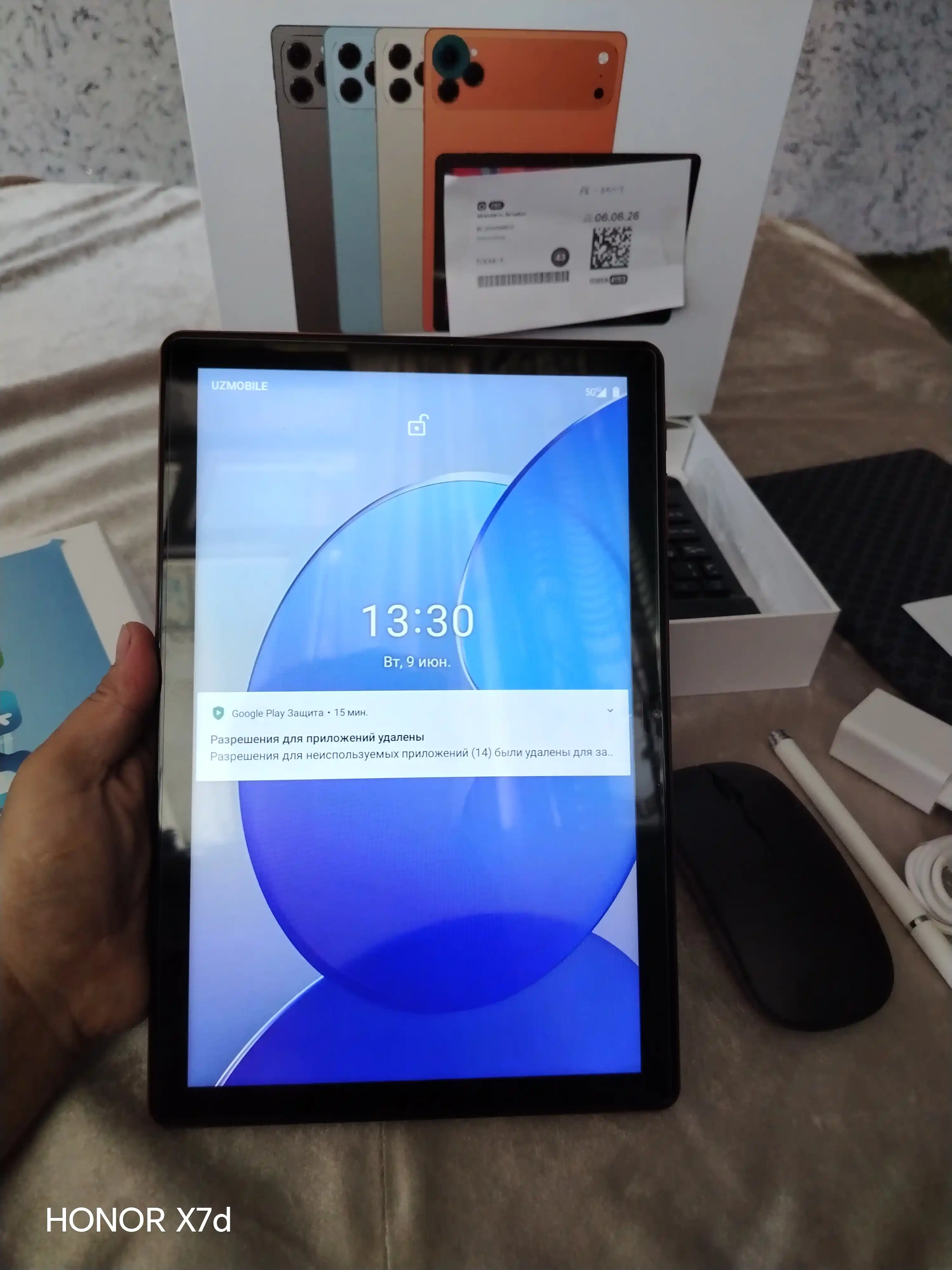 Планшет умный 17 Pro Max с металлическим корпусом Smart Android 15 UZIMEI клавиатура мышь