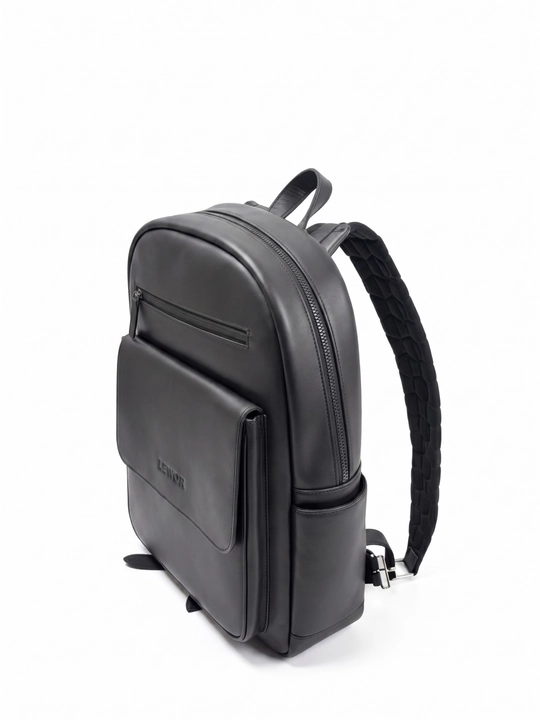 Erkaklar uchun charm ryukzak ish, ofis va shahar uchun, tabiiy charm 30×10×40 sm