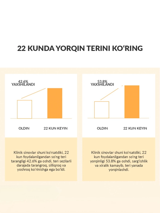 SKINEVER S vitamini, niatsinamid va arbutinli yuz uchun yorituvchi zardob, 30 ml