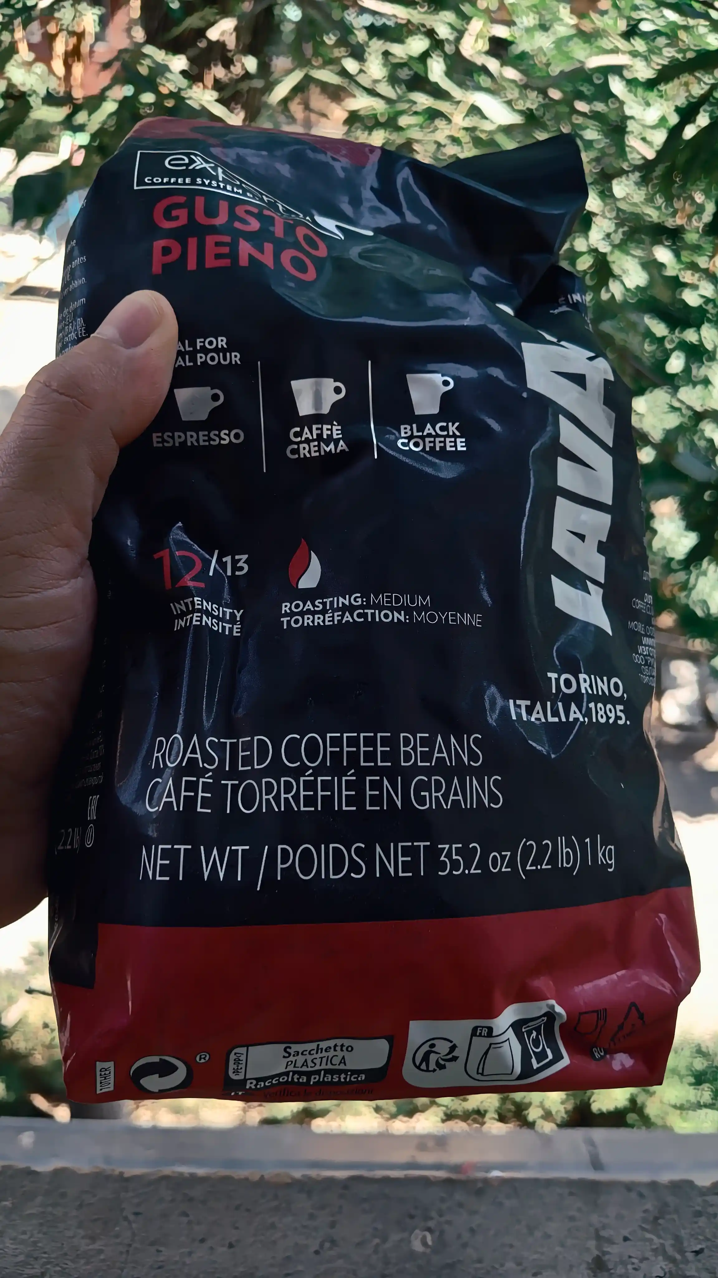 Qahva donlari Lavazza Gusto Pieno, 1 kg
