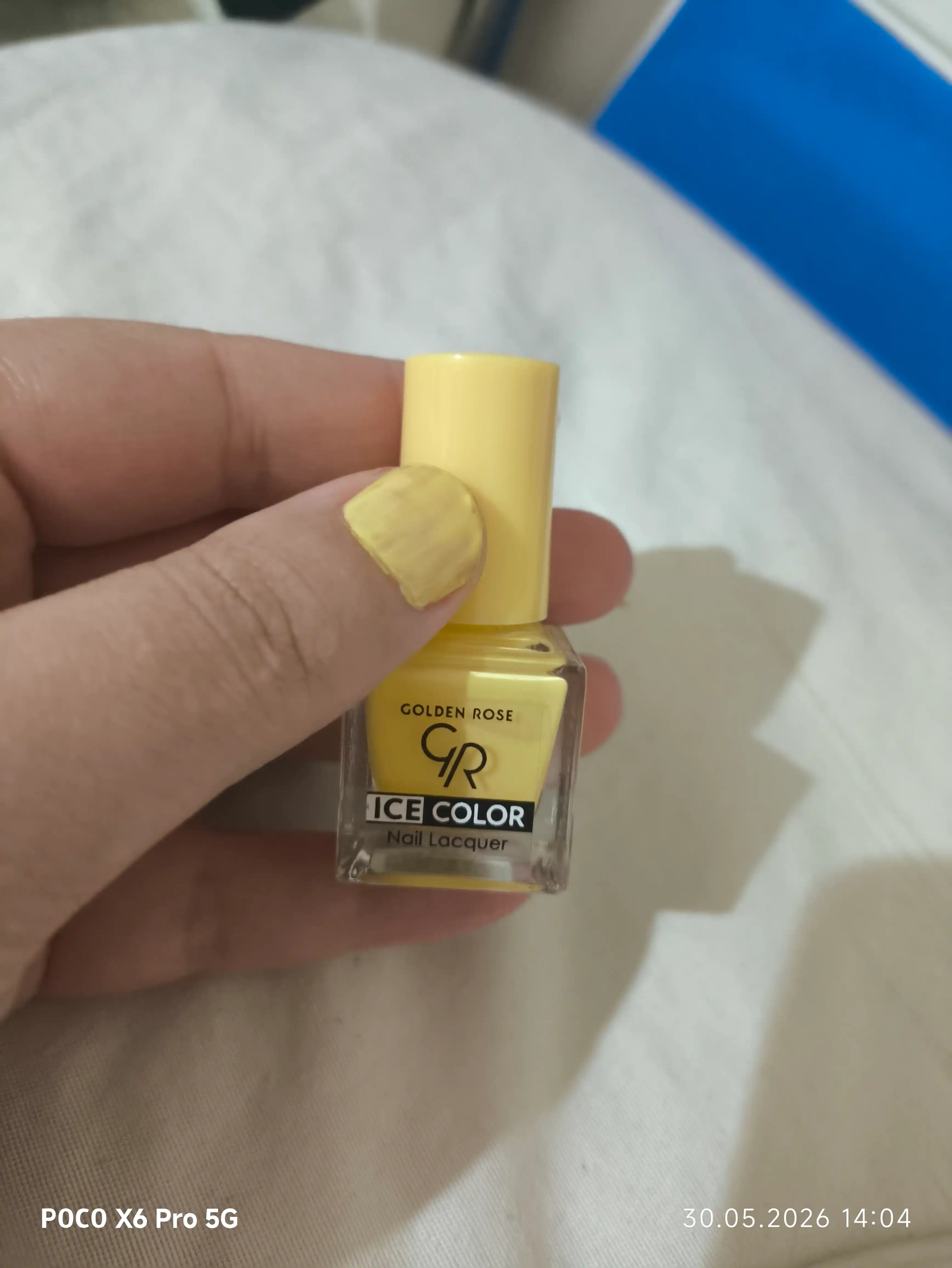 Лак для ногтей Golden Rose Ice Color Глянцевый блеск, плоская кисточка