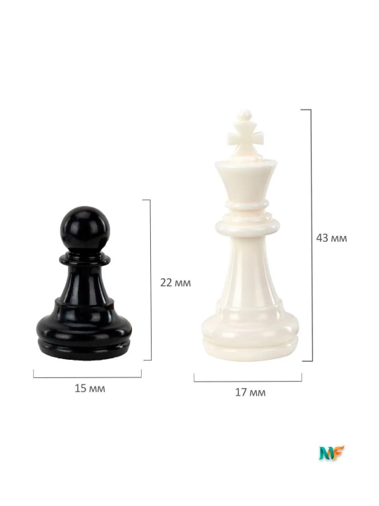 Magnit shaxmat, plastmassa, doska 25*25sm, GOLDEN TALE, 665761