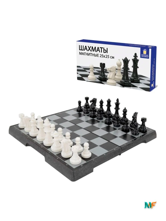 Magnit shaxmat, plastmassa, doska 25*25sm, GOLDEN TALE, 665761