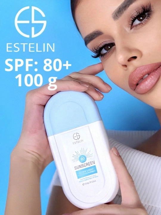 Солнцезащитный крем, крем от загара, водостойкий, ESTELIN SPF 50+70+80+100+PA+++, 100 мл