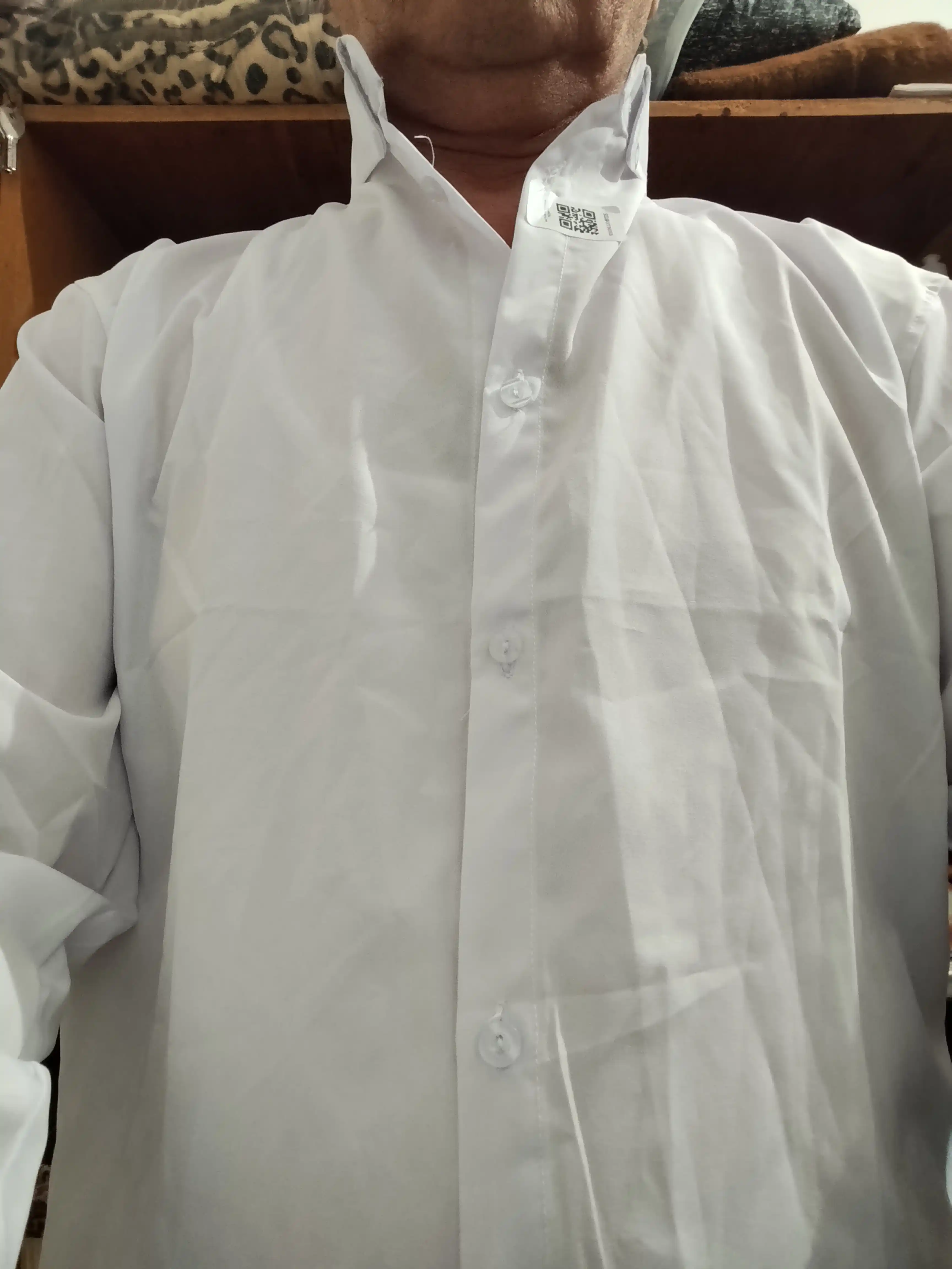Erkaklar ko‘ylagi, klassik, belga yopishgan, yo‘l-yo‘l, bir xil rangli Slim Fit