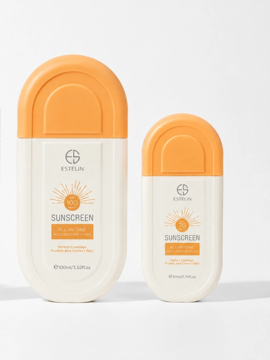 Солнцезащитный крем, крем от загара, водостойкий, ESTELIN SPF 50+70+80+100+PA+++, 100 мл