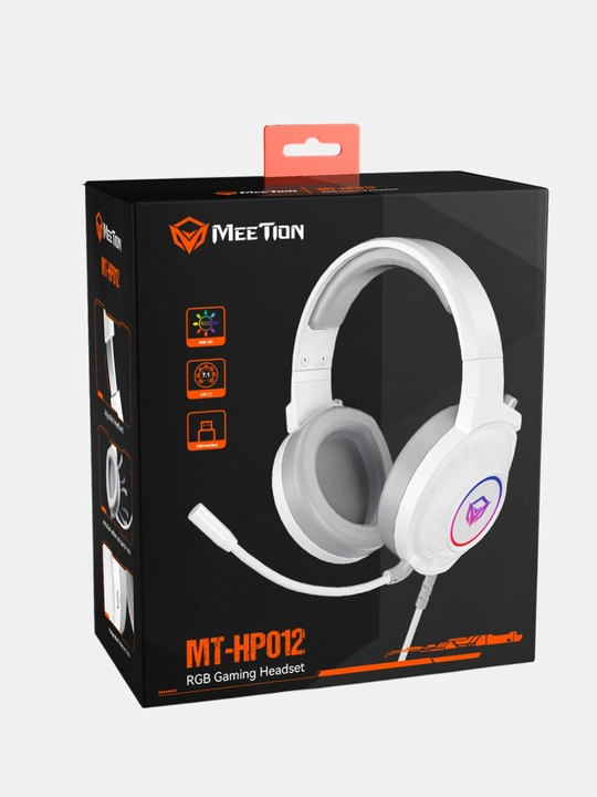 Quloqchin RGB yoritgichli o‘yinlar uchun Meetion HP012 RGB Gaming Headset