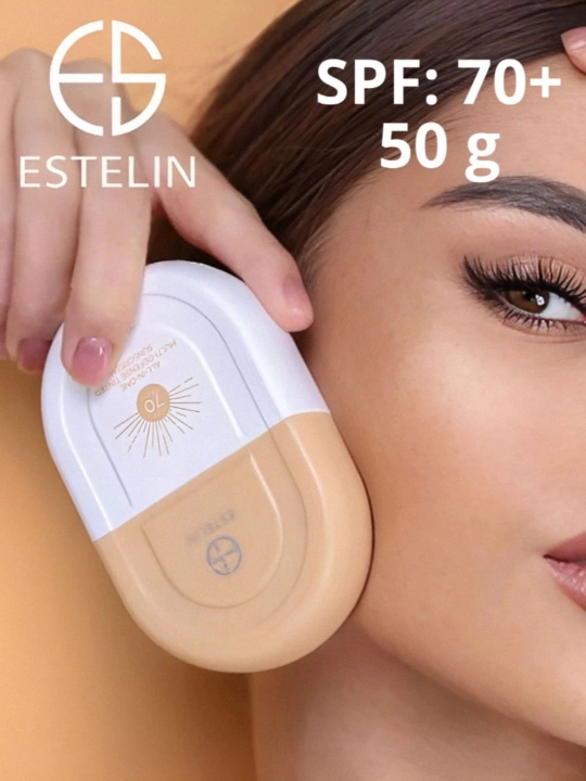 Солнцезащитный крем, крем от загара, водостойкий, ESTELIN SPF 50+70+80+100+PA+++, 100 мл - 