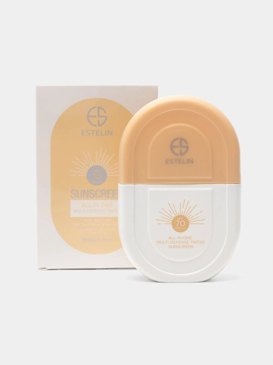 Солнцезащитный крем, крем от загара, водостойкий, ESTELIN SPF 50+70+80+100+PA+++, 100 мл