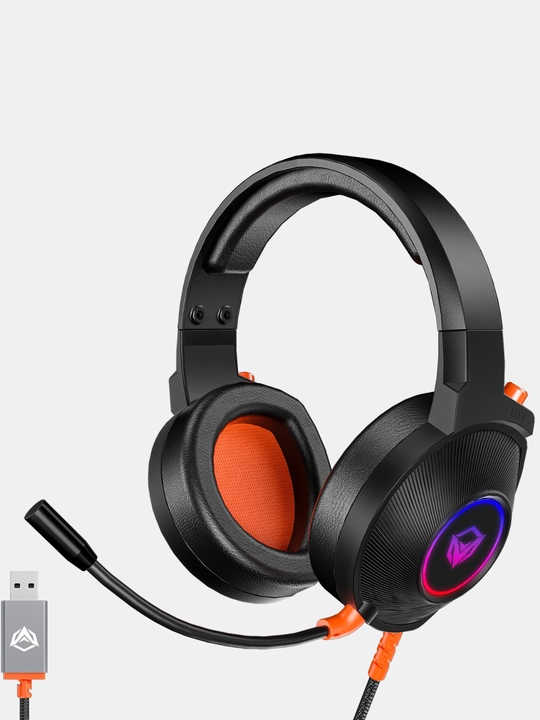 Quloqchin RGB yoritgichli o‘yinlar uchun Meetion HP012 RGB Gaming Headset