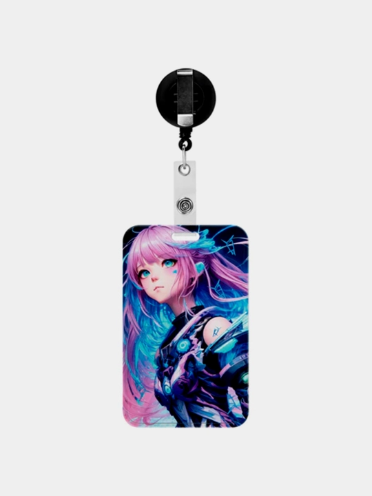FUNSTER vertikal nishoni (85x54 mm), qisqichli ruletka bilan