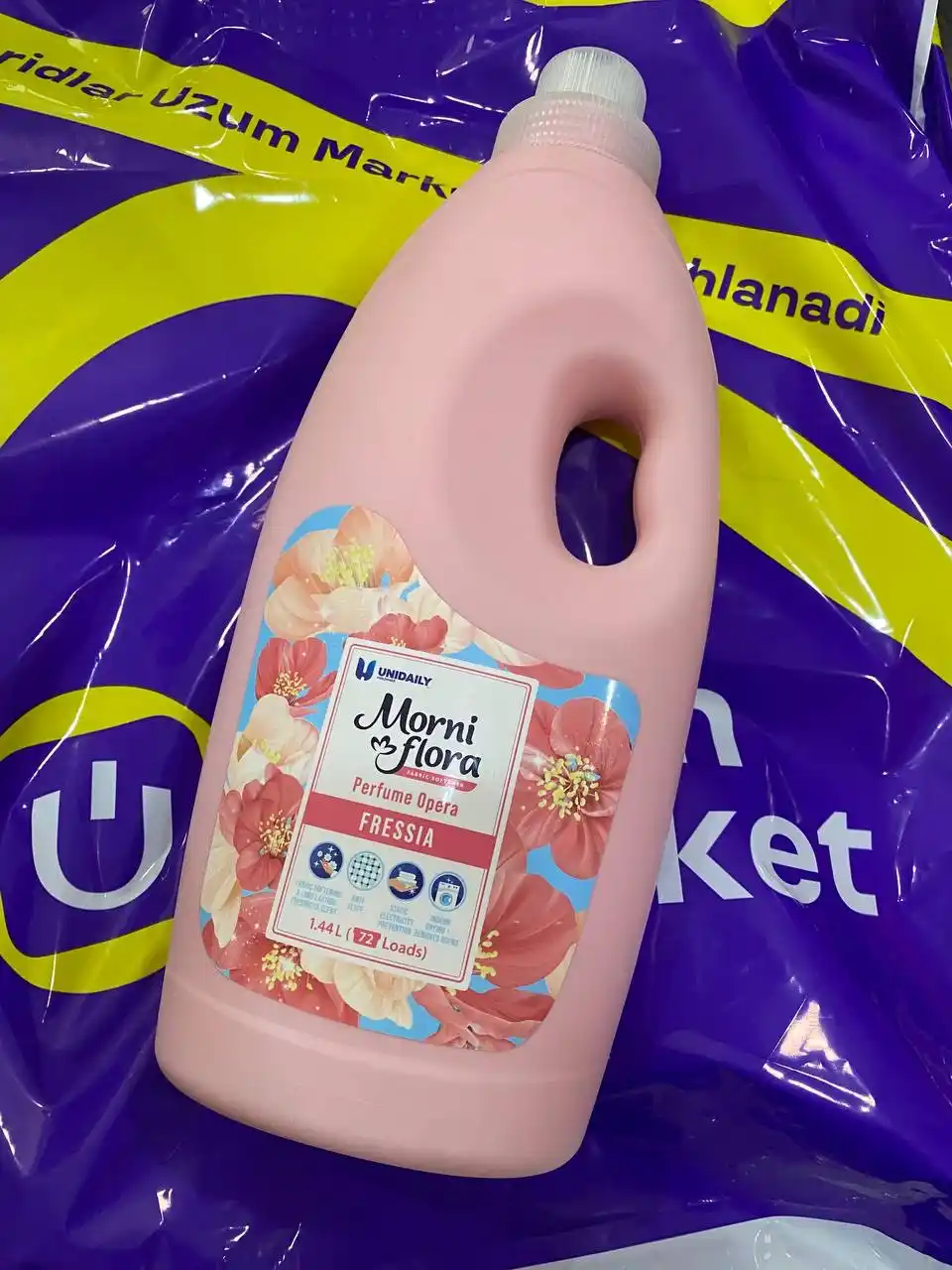 Kir yuvish uchun konditsioner Morni Flora, Kopum Plus