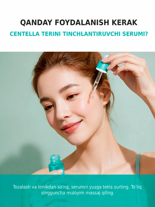 SKINEVER yuz uchun sentella, S vitamini va keramidli zardob, 30 ml