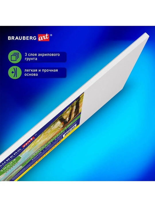 BRAUBERG ART CLASSIC Холсты на картоне набор 5 штук
