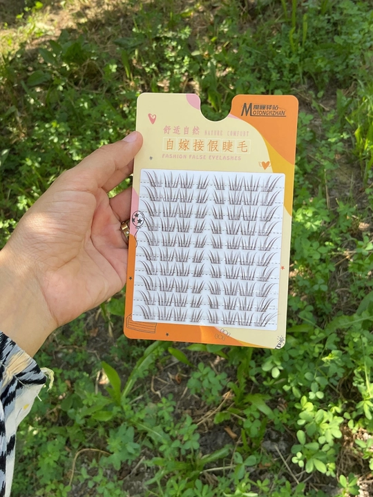 Qoplama kipriklar, hajmli va tabiiy, 80 dona, kipriklar to‘plami ichida, yelim, pinset