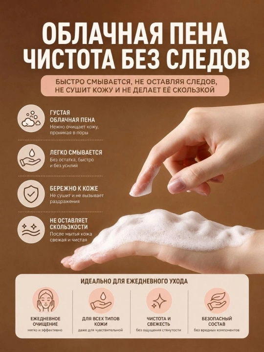 Qo'l uchun sovun, sovunli varaqlar, 50 dona