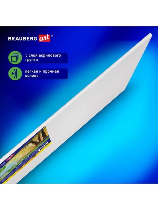 BRAUBERG ART CLASSIC Холсты на картоне набор 5 штук