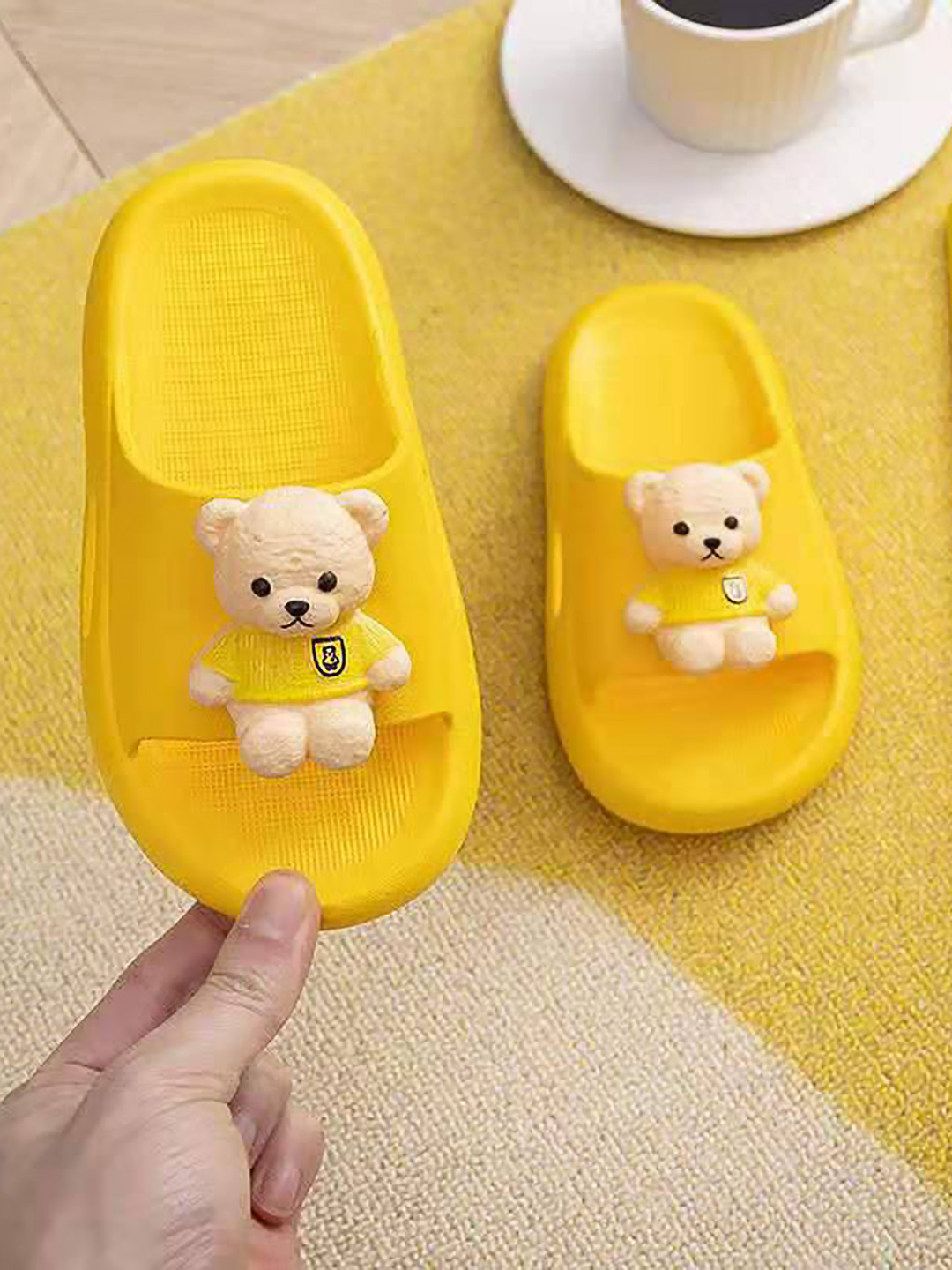 Тапочки для девочек и мальчиков, шлёпанцы Bear EVA, размер 24-35