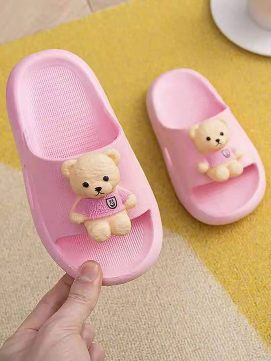 Тапочки для девочек и мальчиков, шлёпанцы Bear EVA, размер 24-35