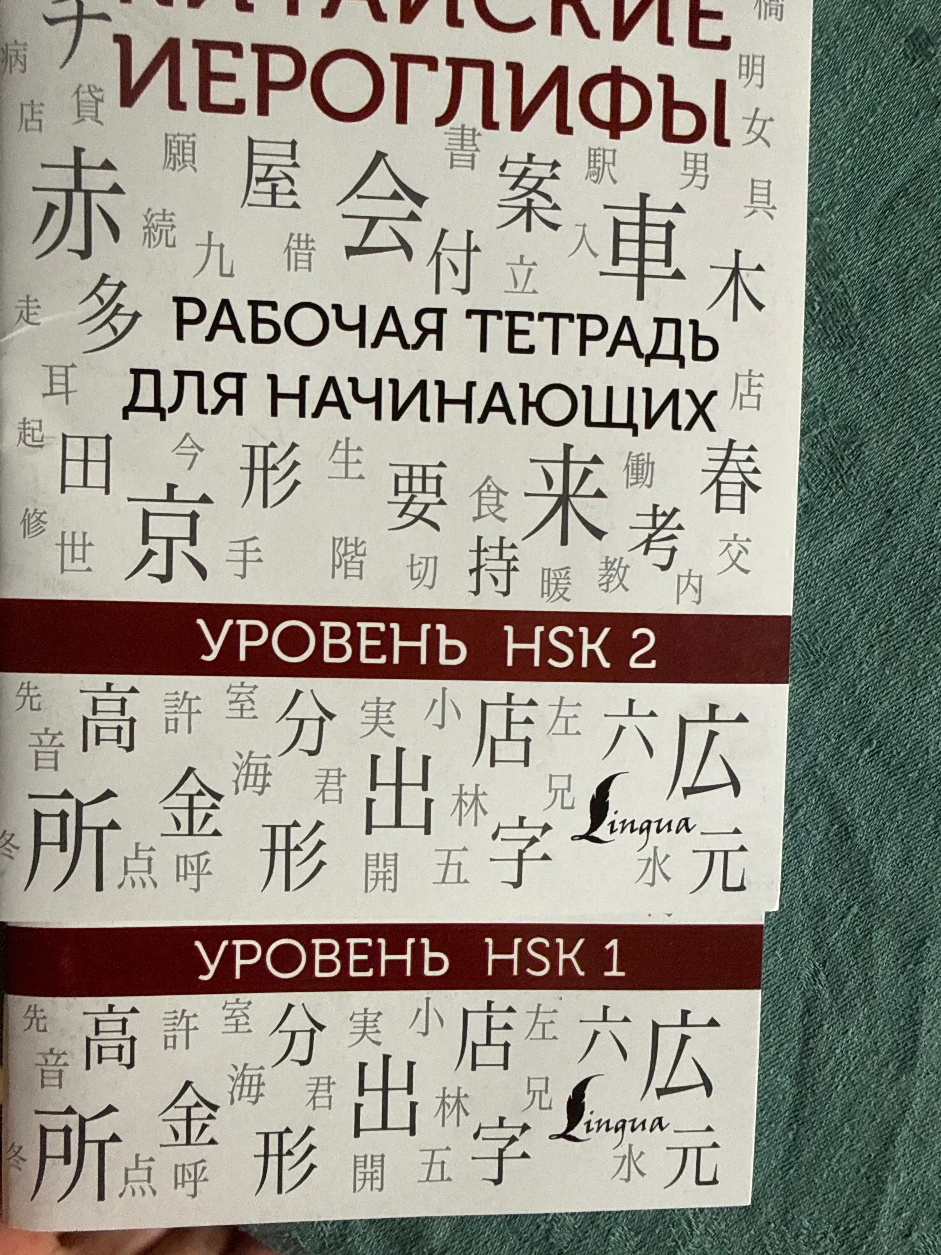 Китайские иероглифы, рабочая тетрадь для начинающих, уровни HSK 1-2, 3-4