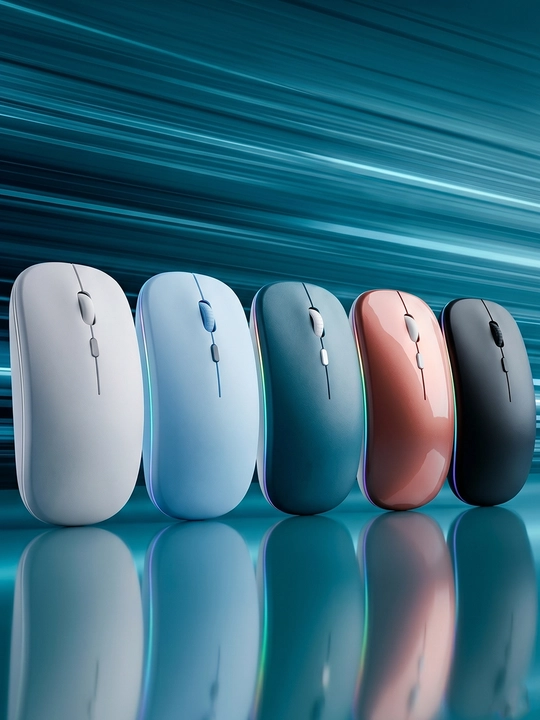 Simsiz kompyuter sichqonchachi, tovushsiz, RGB, Bluetooth