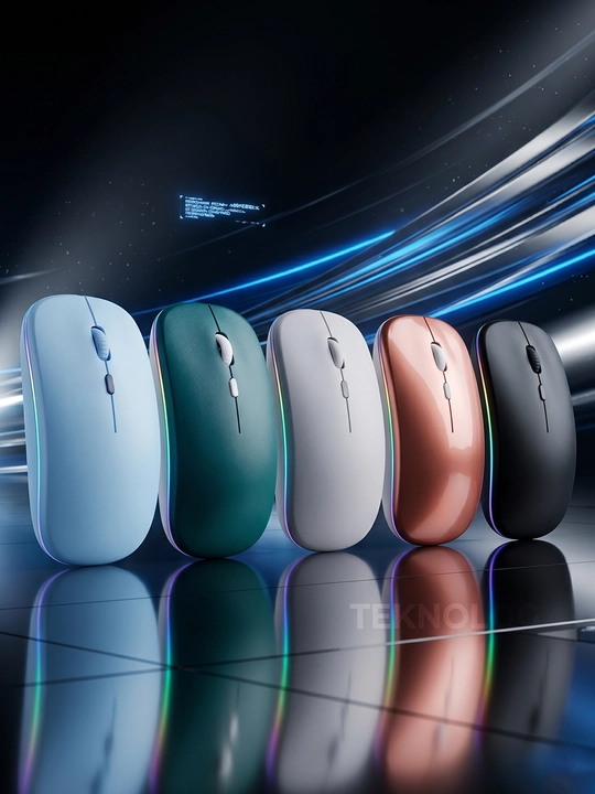 Simsiz kompyuter sichqonchachi, tovushsiz, RGB, Bluetooth