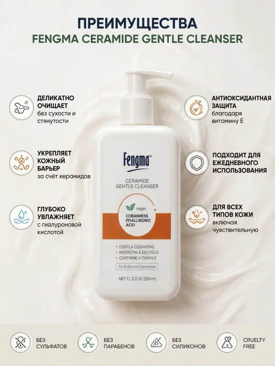 Fengma neyron seramid muloyim tozalovchi ko'pik mus 250 ml