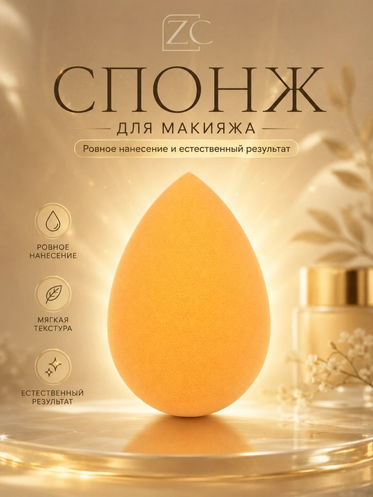 Спонж косметический для нанесения макияжа, все формы - 